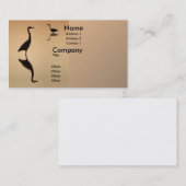 Carte De Visite Silhouette de héron (Devant / Derrière)