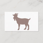 Carte De Visite Silhouette de la ferme de chèvres (Dos)