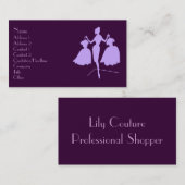 Carte De Visite Silhouette de la mode (Devant / Derrière)