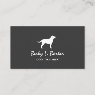 Carte De Visite Silhouette de labrador retriever