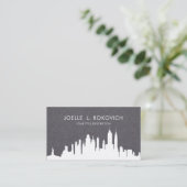 Carte De Visite Silhouette de l'horizon de NYC (Debout devant)