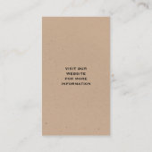 Carte De Visite Silhouette de l'ours noir | Faune simple en plein (Dos)