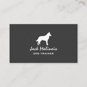 Carte De Visite Silhouette de Malinois belge