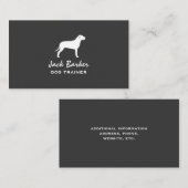Carte De Visite Silhouette de Pit Bull (Devant / Derrière)