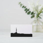 Carte De Visite Silhouette de plate-forme de forage (Debout devant)