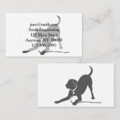 Carte De Visite Silhouette de repérage du Labrador (Devant / Derrière)