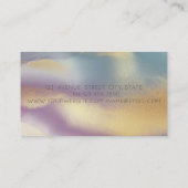 Carte De Visite Silhouette de visage de fille professionnelle coul (Dos)