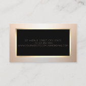 Carte De Visite Silhouette de visage professionnel moderne élégant (Dos)