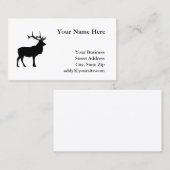 Carte De Visite Silhouette d'Elc noir (Devant / Derrière)