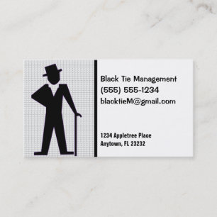 Carte De Visite Silhouette d'homme dansant Personnalisable