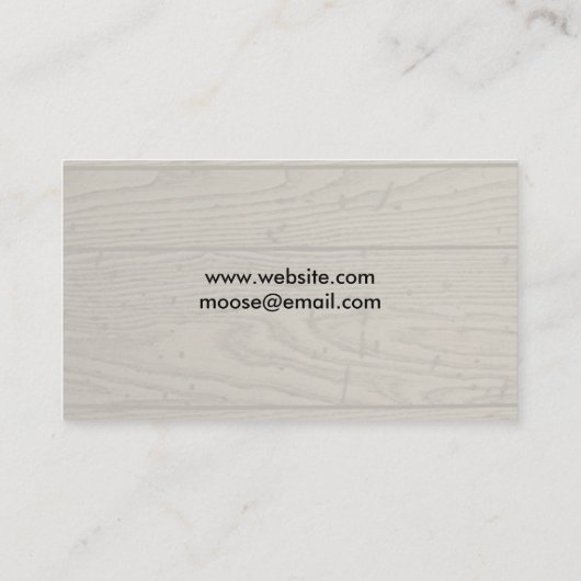 Carte De Visite Silhouette d'orignal avec Arrière - plan de style  (Dos)