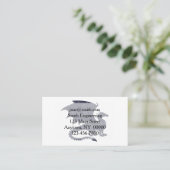 Carte De Visite Silhouette du dragon - Choisir la couleur arrière  (Debout devant)