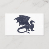 Carte De Visite Silhouette du dragon - Choisir la couleur arrière  (Dos)