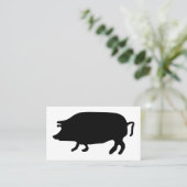 Carte De Visite Silhouette du porc (Debout devant)