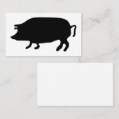 Carte De Visite Silhouette du porc (Devant / Derrière)