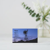 Carte De Visite silhouette d'un moulin à vent (Debout devant)