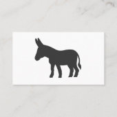 Carte De Visite Silhouette d'une mule (Dos)