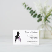 Carte De Visite Silhouette Fée assise (Debout devant)