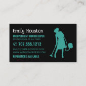 Carte De Visite Silhouette, Ménagère, Ménagère (Devant)