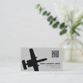 Carte De Visite Silhouette moderne A-10 gris (Debout devant)