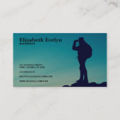 Carte De Visite silhouette montagneuse (Dos)