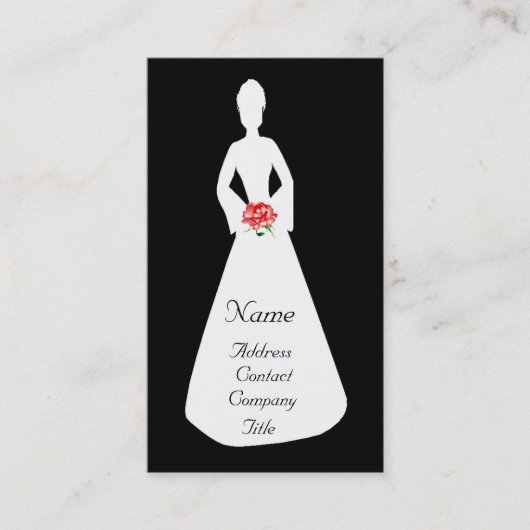 Carte De Visite Silhouette nuptiale I (Devant)
