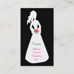 Carte De Visite Silhouette nuptiale II