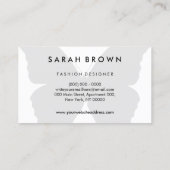 Carte De Visite Silhouette papillon tout simplement (Dos)