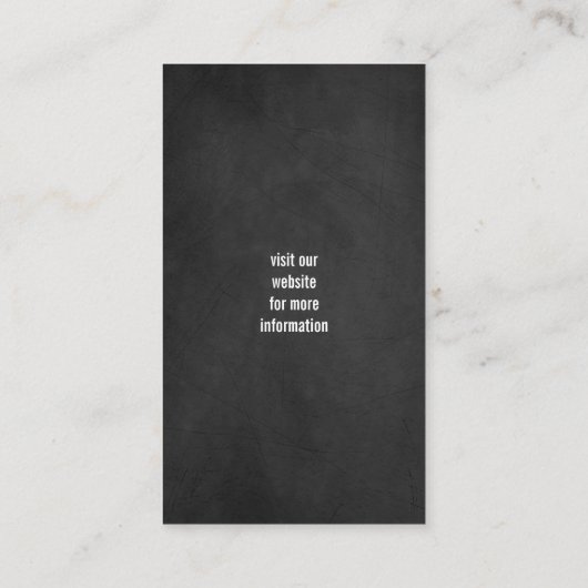 Carte De Visite Silhouette Rottweiler | Style de tableau | Rotatio (Dos)