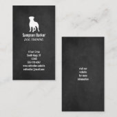 Carte De Visite Silhouette Rottweiler | Style de tableau | Rotatio (Devant / Derrière)