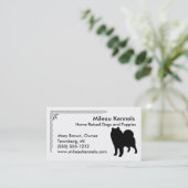 Carte De Visite Silhouette samoyée (Debout devant)