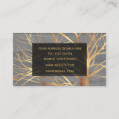 Carte De Visite Silhouette Silhouette Silhouette Gris minimum mode (Dos)