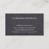 Carte De Visite Silhouette Skyline NYC (Dos)