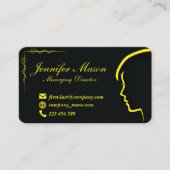 Carte de visite Silhouette stylée 53 (Devant)