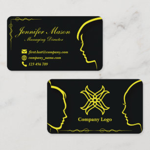 Carte de visite Silhouette stylée 53