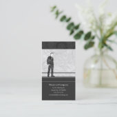 Carte De Visite silhouettes d'affaires (Debout devant)