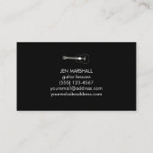 Carte De Visite silhouettes de guitare (Dos)