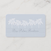 Carte De Visite Silhouettes Palms Bleus (Devant)