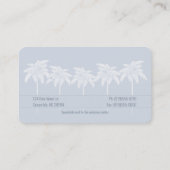 Carte De Visite Silhouettes Palms Bleus (Dos)