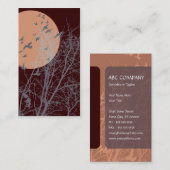 Carte De Visite silhouscreen les oiseaux (Devant / Derrière)