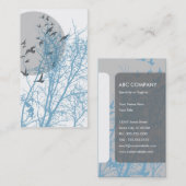 Carte De Visite silhouscreen les oiseaux (Devant / Derrière)