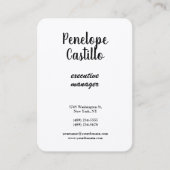 Carte De Visite Silk Professionnel Moderne Simple Simple Plain man (Devant)