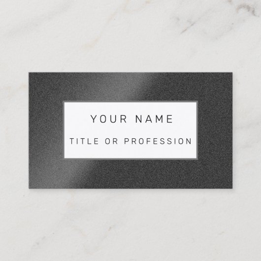 Carte De Visite Silver Black Luxe (Devant)