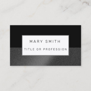 Carte De Visite Silver Black Luxe
