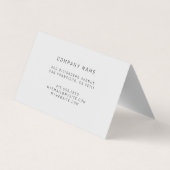 Carte De Visite Silver Black Luxe (Dos)