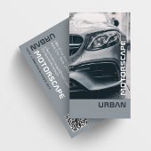 Carte de visite Silver Car Grey