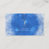 Carte De Visite Silver Ciseaux Fairy Tale Blue Hair Stlist (Dos)