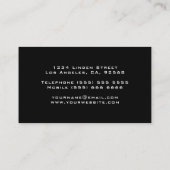Carte De Visite Silver Equalizer DJ (Dos)
