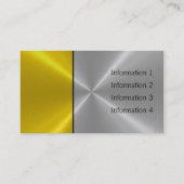 Carte De Visite Silver et Or Luxury Metallic (Dos)