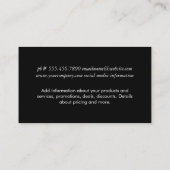 Carte De Visite Silver Expressif (Dos)